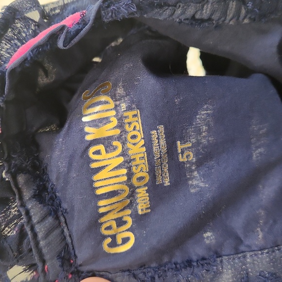 Teared blue heart dress by OshKosh, size 5 - Picture 4 of 5